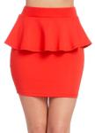 Slim Fashion Womens Summer Skirts , Red Blue Sexy For Office Ladies