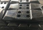 Black Color Excavator Rubber Pads Noise Reduction For Hitachi EX120