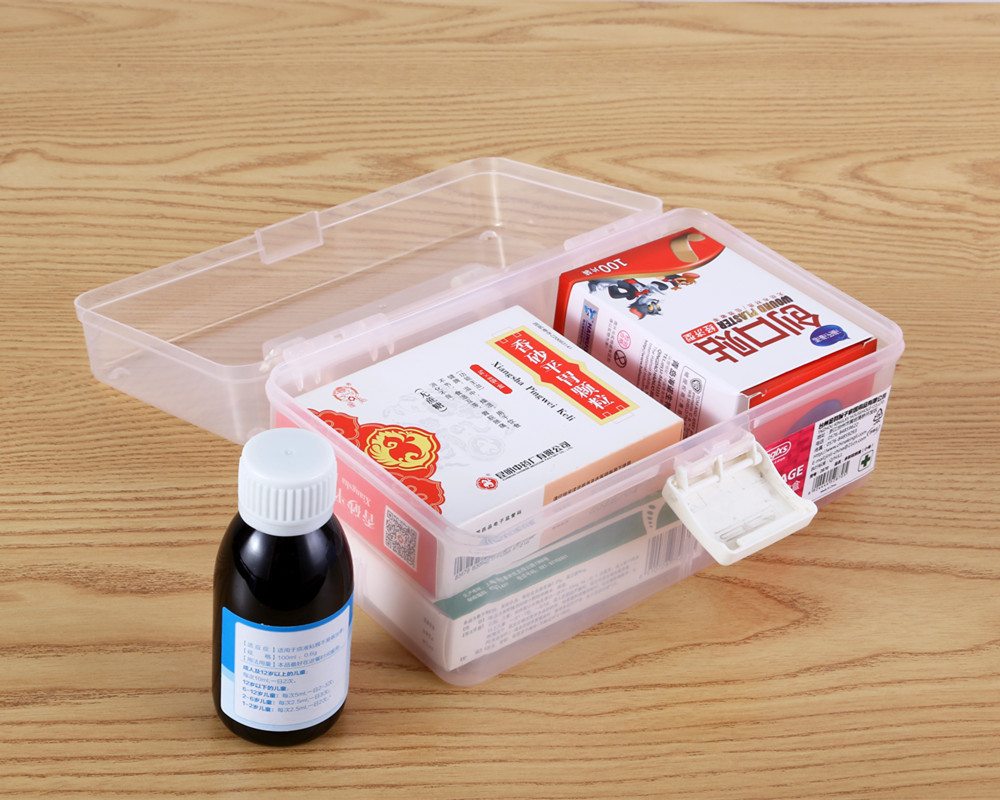 Family Pack Small Medical Care Plastic Medication Storage Box
