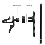 15W Aluminum Alloy Magnetic Car Phone Holder Lightweight Wireless