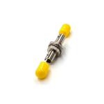 Singlemode Simplex Fiber Optic Accessories St To St Fiber Coupler Plastic