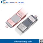 High speed 3 in 1 flash drive usb 16GB 32GB 64GB 128G card with usb OTG