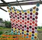 Crochet Vintage Throw Blankets Hand-Woven Bedspread Bedcover Home Decorate Bed