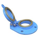 Simple Structure Industrial Check Valves Blue Swing Flap Check Valve