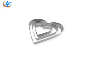 Wholesale RK Bakeware China Foodservice NSF Heart Shape Cake Baking Mold , Stainless Steel Heart Molding Mousse Cake Rings from china suppliers