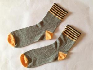 Wholesale Hot selling stripe patterned design mercerized cotton cosy socks for women from china suppliers