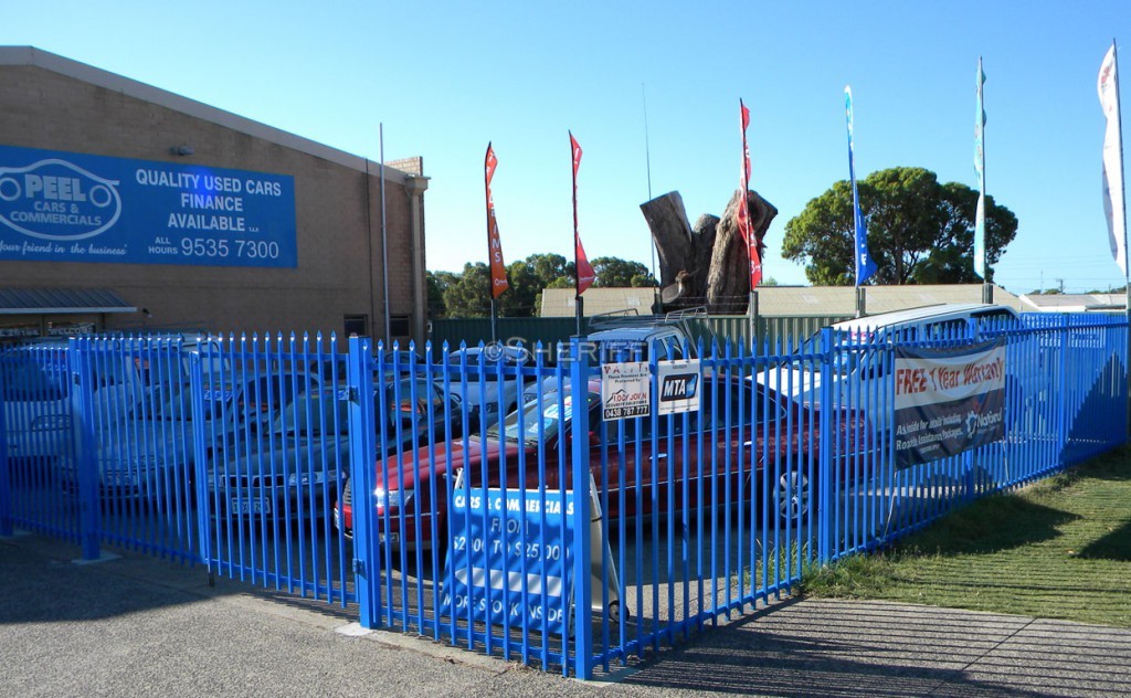 Steel Tubular Garrison Security Fence Panels 2.1m*2.4m WA area Rail 40mm*1.5mm Picket 25mm*1.2mm Stain Black Powder