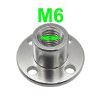 M6 Threaded Shaft Flange Coupling 6mm Diameter Rosh approved