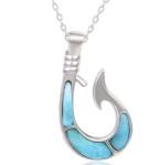 Bohemian 925 Sterling Silver Larimar Starfish Pendant Necklace 18inch