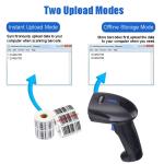 Handheld 1D Wireless CCD Barcode Scanner For Retail Supermaerket YHD-1100CW
