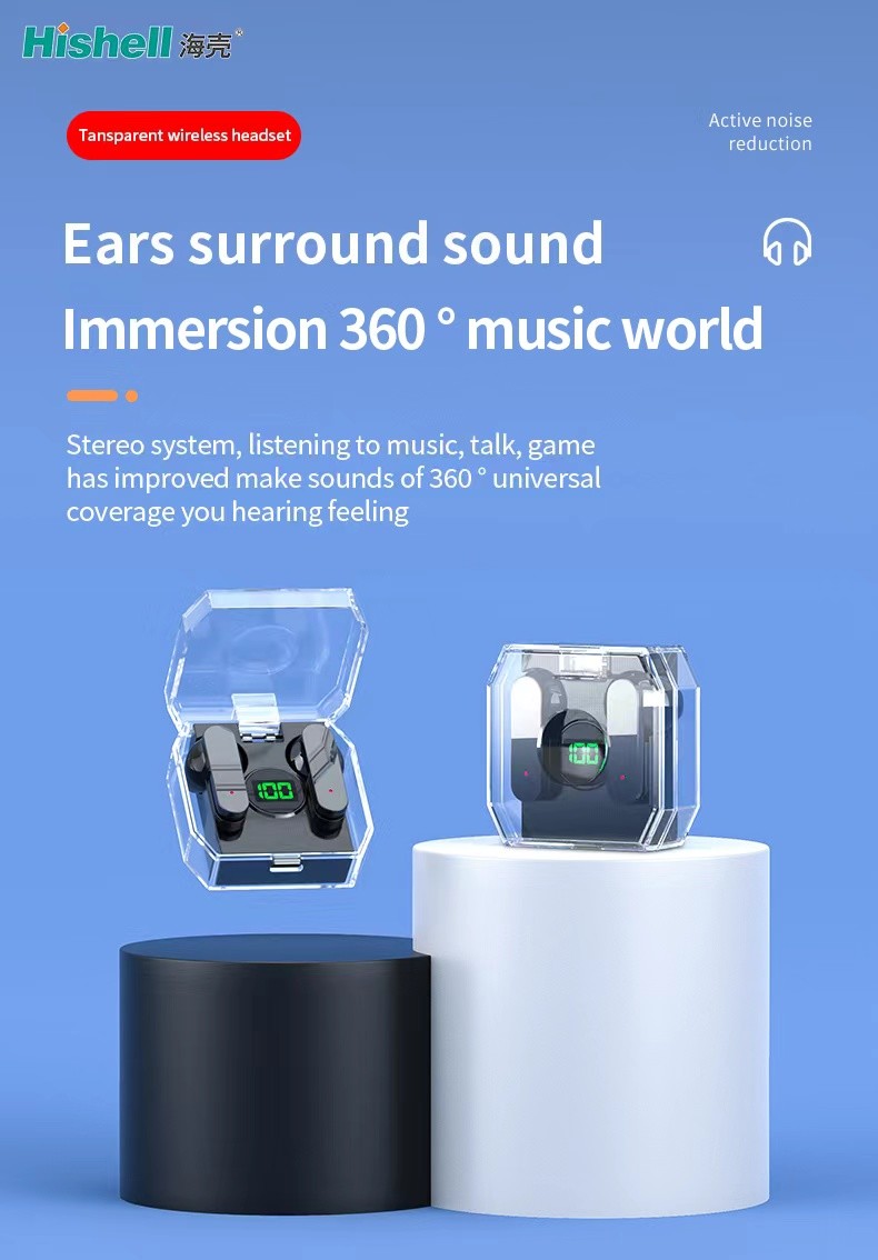 BT 5.3 TWS Bluetooth Headset Waterproof Stereo True Wireless Earbuds K30