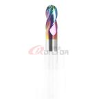 High Efficiency Tungsten Solid Carbide Ballnose End Mill 4 Flutes For Aluminum