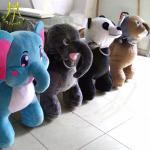 Hansel amusement park walking stuffed electric animal car for children