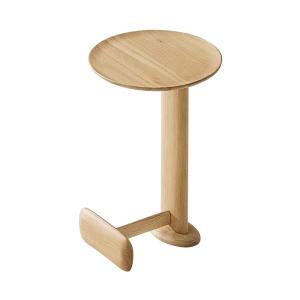 Wholesale Oak Veneer Round End Table Natural Wood Top Solid Wood Legs Side Table For Living Room And Hotel Use from china suppliers