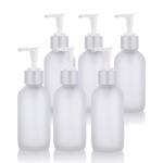 LinDeer White 100ml Frosted Glass Pump Lotion Bottle ODM