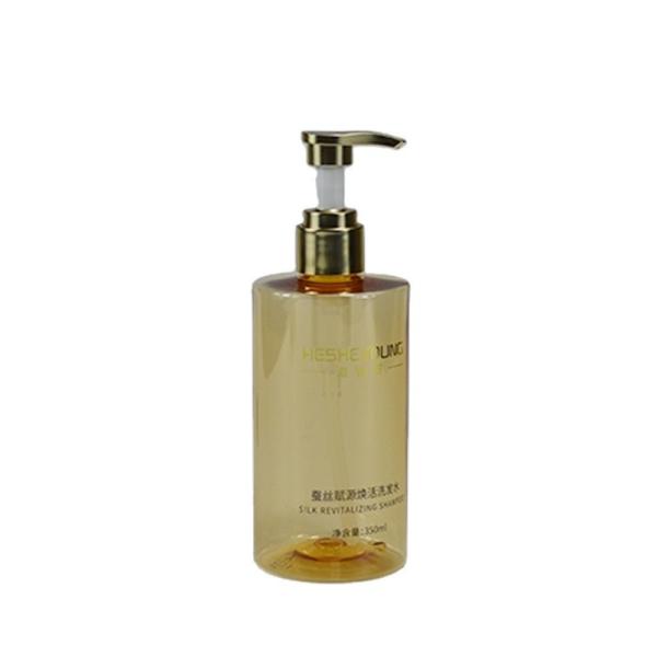 PP Material Plastic Bottle Pump Lotion Dispenser with UV Coating and Matt Gold