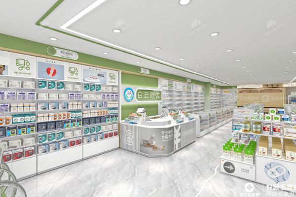 02-DYJYS011, Elegant and Simple Style Pharmacy Shop in Gansu featuring 62 Main