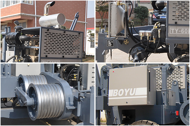 German Rexroth Pump Transmission Line 60kn Hydraulic Puller Machine