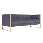 Event wedding tufted long back sofa 3 seaters upholstered sofa armrest with