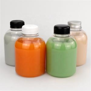 Wholesale 400ml Plastic Beverage Bottles PET Plastic Drink Bottles OEM Logo With Lid Caps from china suppliers