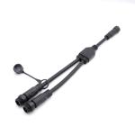 Anti Water PVC Y Wire Connector , IP67 4 Pin Waterproof Automotive Connector