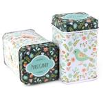 Customized Square Airtight Tea Tin Canister Food Grade Printing For Matcha