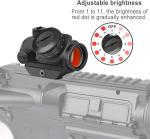 sabpack red dot sight T1PRO 1x22mm Compact sight 3 MOA Red Dot