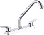 8in Solid Brass Centerset Kitchen Faucet Cold And Hot Water Deck Mounted