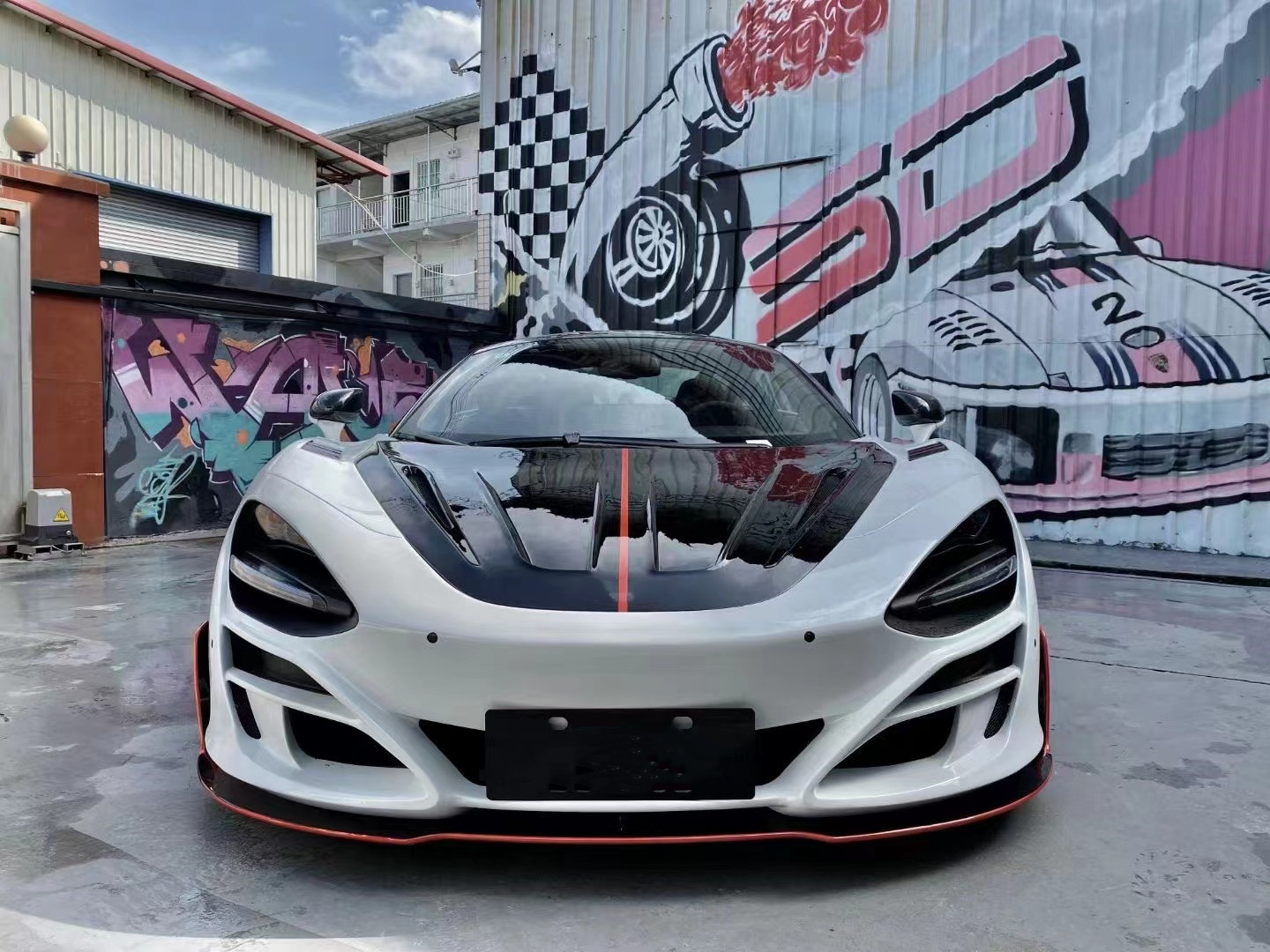 For McLaren 720s Dry Carbon Fiber Body Kit 720s Upgraded MSY-style Carbon Fiber Front and Rear Bumper Spoiler Widebody Kit