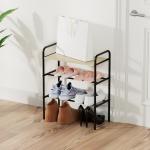 Household Standing Bamboo Metal Storage Rack Shoe Cabinet Multi-layer Simple