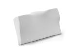 White Color Anti Snore Velvet Memory Foam Contour Pillow Polybag Packing