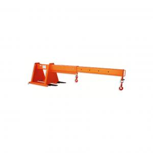 Wholesale 1000kg Forklift Mounted Jib Crane Forklift Attachment Orange from china suppliers