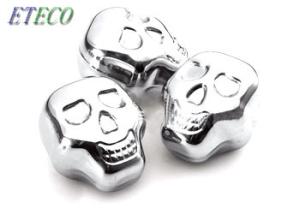 Wholesale Halloween Party Stainless Steel Ice Cubes Fast Frozen Skull Head Design from china suppliers