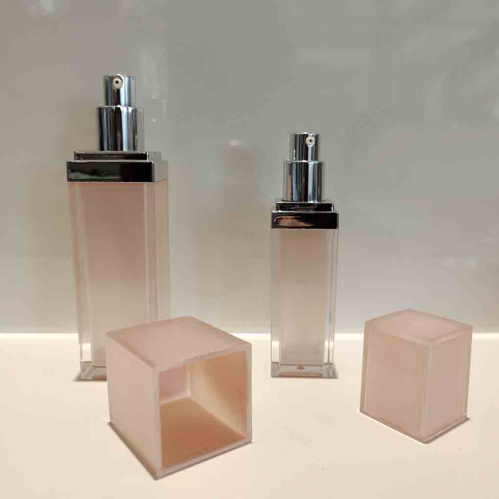 30ml 60ml 100ml Square Acrylic Bottles Cosmetic Empty Cosmetic Bottle Packaging