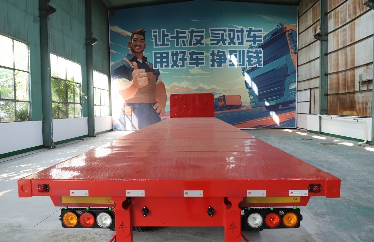 Reliable Lowbed Flat Bed Trailers For Flatbed Container Hauling 80t Removable Lowbed Trailer
