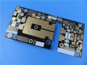 Wholesale RF-60TC High Power Amplifiers Double Sided Taconic PCB 30mil Black Solder Mask Coating from china suppliers