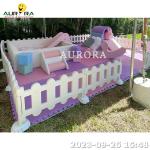 Soft Play Sets Playground Outdoor White Blue Inflatable Soft Play Equipment