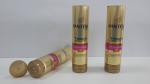Clear Plastic Packaging Tube Coating Aluminum Cosmetic Tubes Golden Shiny