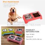 Chinese supplier wholesale cheap paw print rounded travel pet bowl food feeding