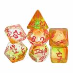 Color crystal resin desktop game dice set dnd dice