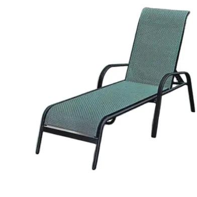 -2023 modern mesh fabric Sun Loungers chaise longue outdoor aluminum sun
