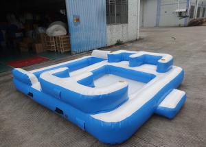 Wholesale Entermainment 6 Person Inflatable Floating Island , Inflatable Shock Rocker from china suppliers