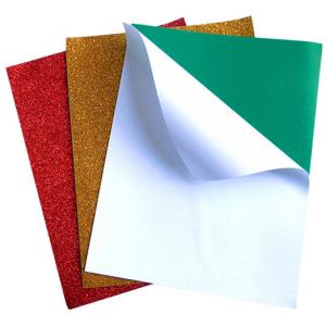 Wholesale Self Adhesive EVA Foam Sheets 1mm 1.8mm Glitter EVA Foam Paper from china suppliers