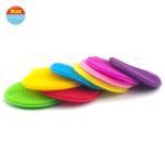 Magic Sponge Silicone Dish Scrubber , Gentle Thorough Clean Rubber Dish Brush
