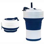 550ml Collapsible Silicone Drinking Glass Travel Mug Coffee Cup BPA Free