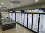 Supermarket 1-2-3-4 Door Ice Cream Cooler Upright Freezer