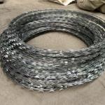 Iron Galvanized Or 304 Stainless Steel Razor Blade Fencing Wire Used For High