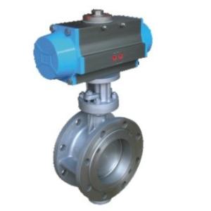 Wholesale Pneumatic Actuator Wafer Connection Hard Seal Double Flanged Triple Eccentric Butterfly Valve from china suppliers
