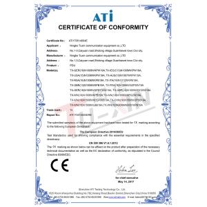 Ningbo Tuxin Communication Equipment Co., Ltd. Certifications