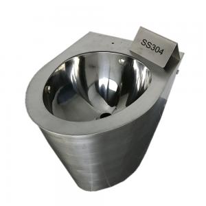 China Vacuum Flush Stainless Steel Toilet Bowl 0.6Mpa Air Pressure 0.45L Water Consumption on sale